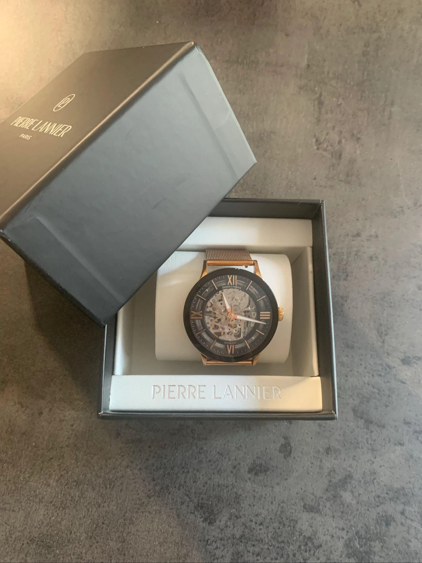 Montre femme Pierre Lannier Automatique Squelette – Doré Rose